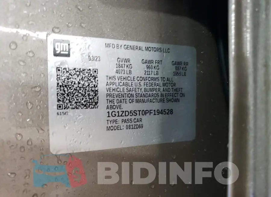 1G1ZD5ST0PF194528 Photo# 13