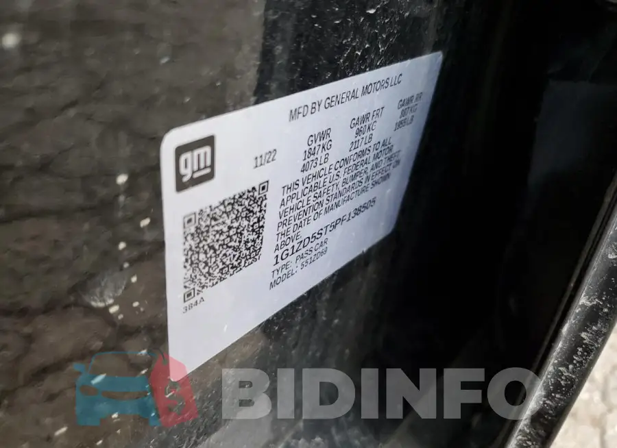 1G1ZD5ST5PF138505 Photo# 13