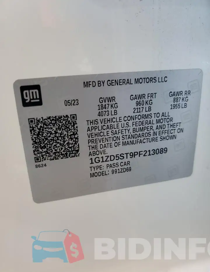 1G1ZD5ST9PF213089 Photo# 12