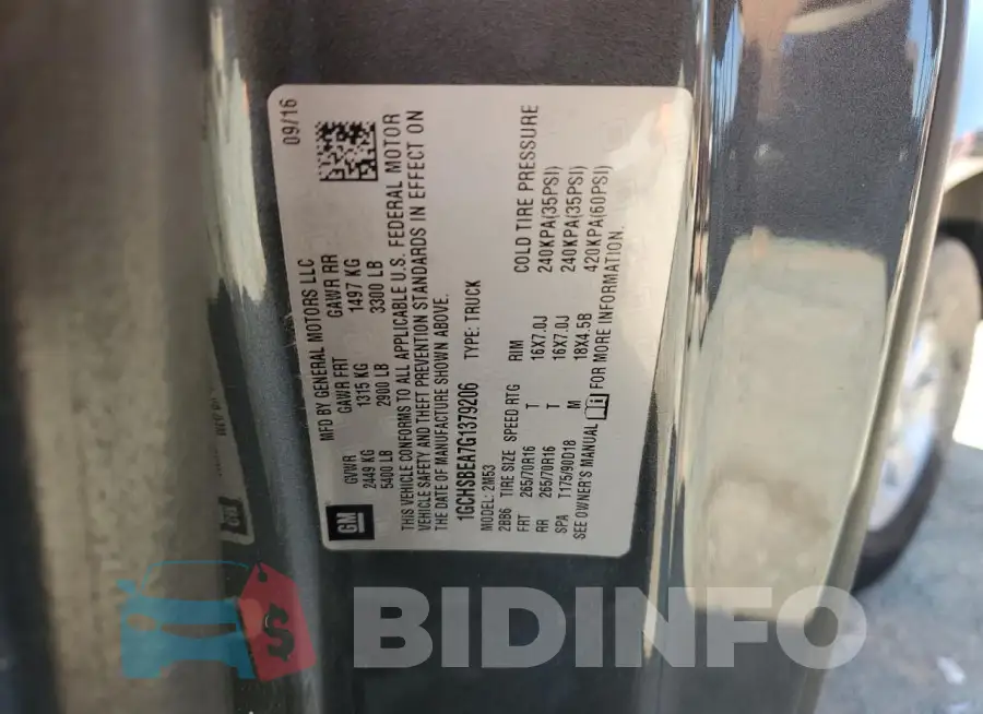 1GCHSBEA7G1379206 Photo# 12