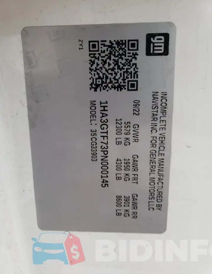1HA3GTF73PN000145 Photo# 12