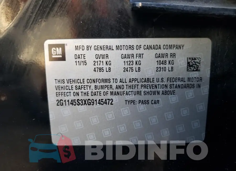 2G1145S3XG9145472 Photo# 12