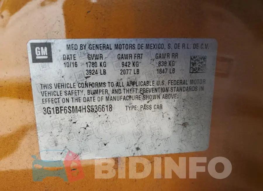 3G1BF6SM4HS536618 Photo# 12