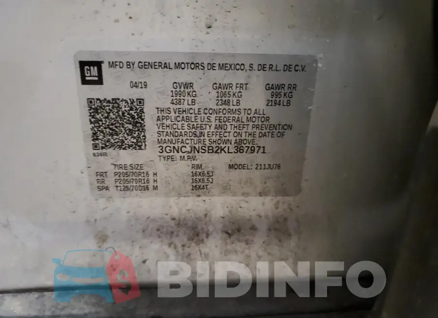 3GNCJNSB2KL367971 Photo# 13