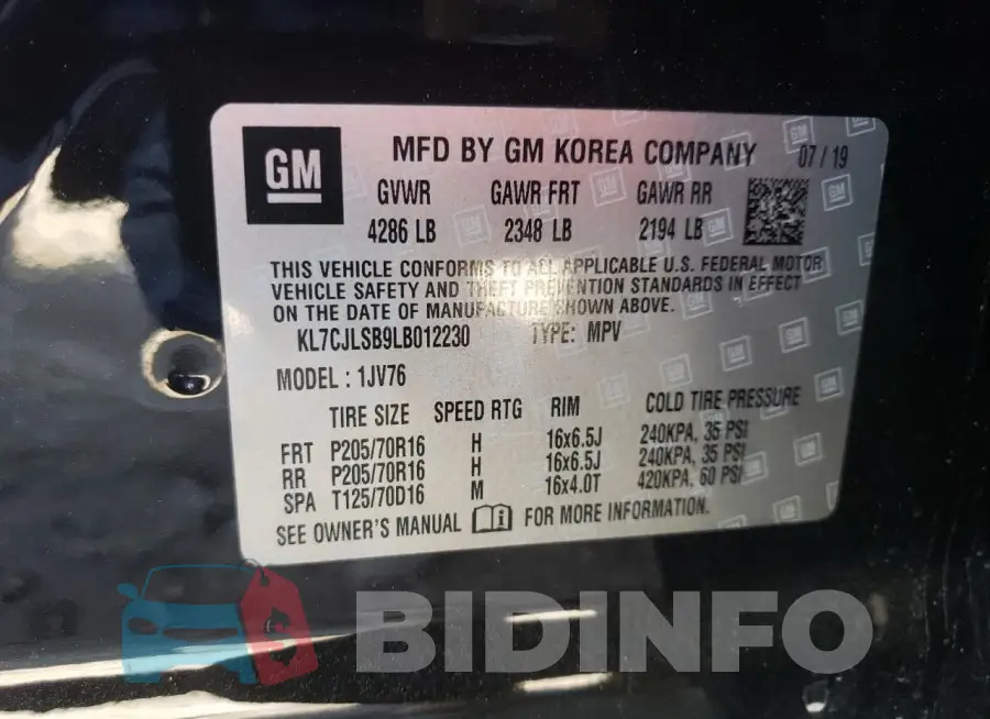 KL7CJLSB9LB012230 Photo# 12