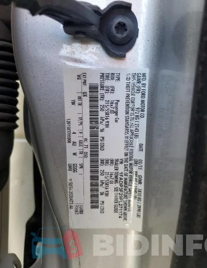 1FADP3F29FL271174 Photo# 12