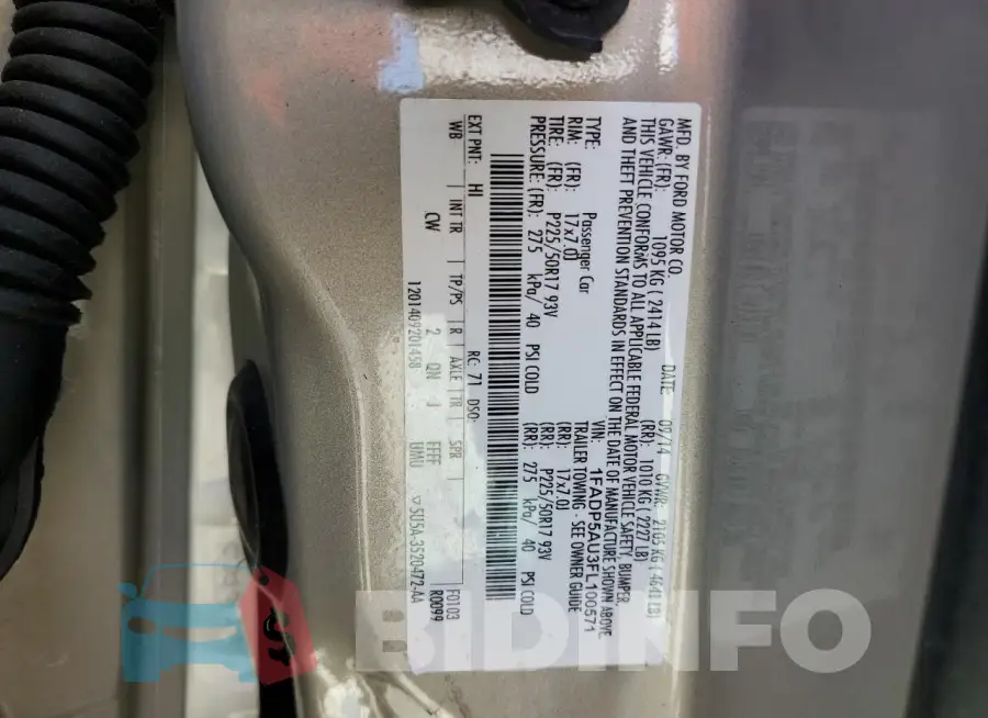 1FADP5AU3FL100571 Photo# 12