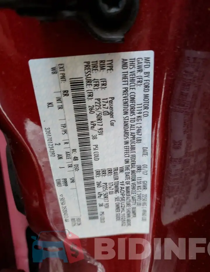 1FADP5EU2HL102552 Photo# 12