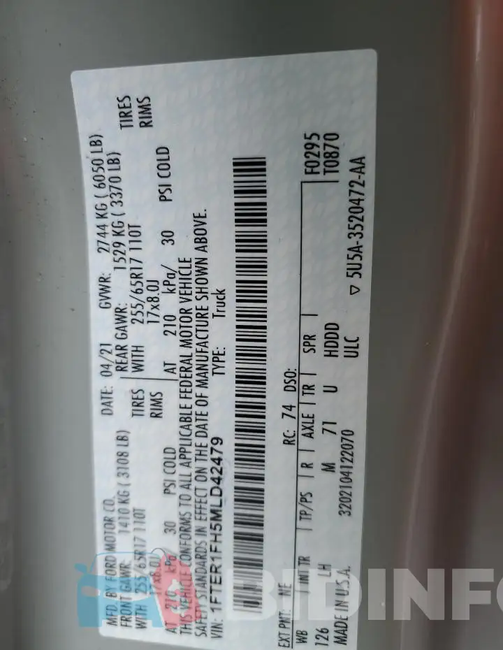 1FTER1FH5MLD42479 Photo# 12