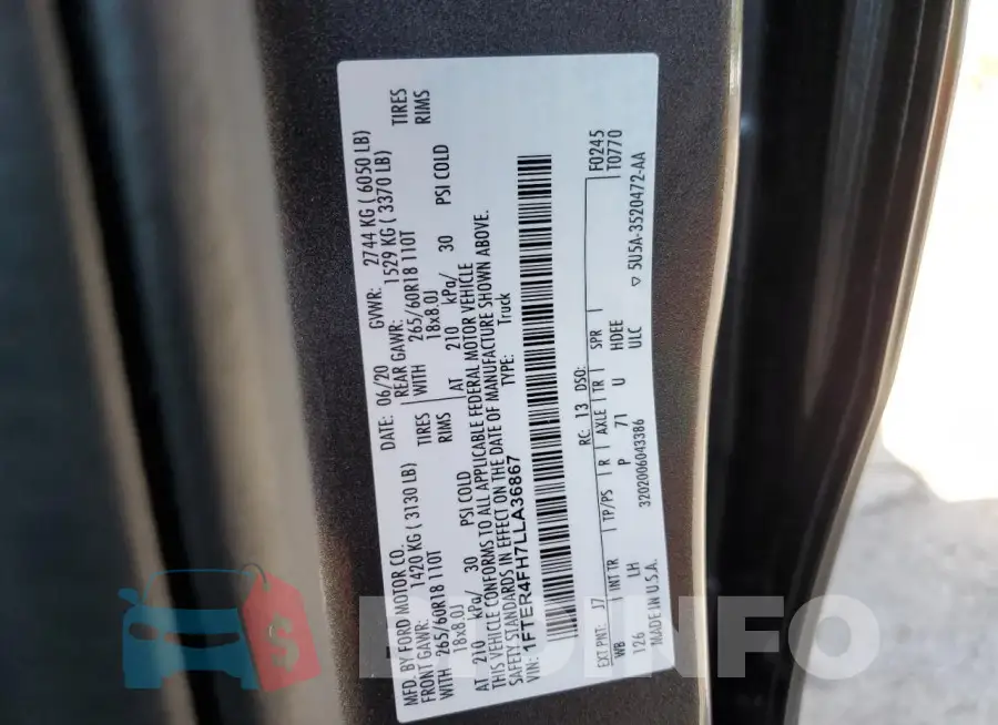 1FTER4FH7LLA36867 Photo# 12