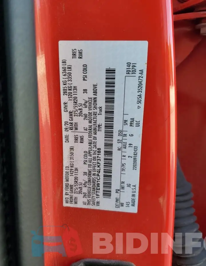 1FTEW1CP4LKF37188 Photo# 12