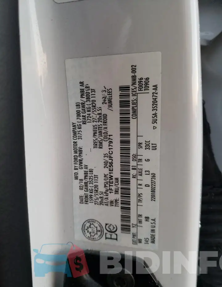 1FTEW1E56JFC17971 Photo# 12