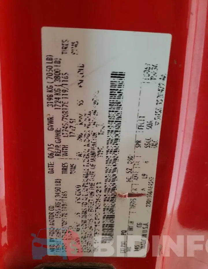 1FTFX1EF6FKD99213 Photo# 12