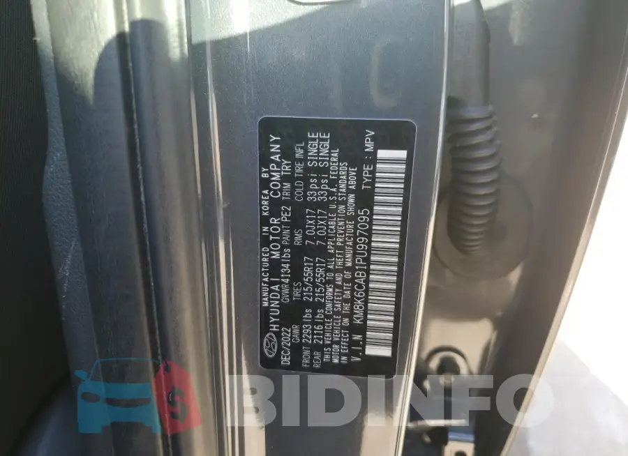 KM8K6CAB1PU997095 Photo# 13