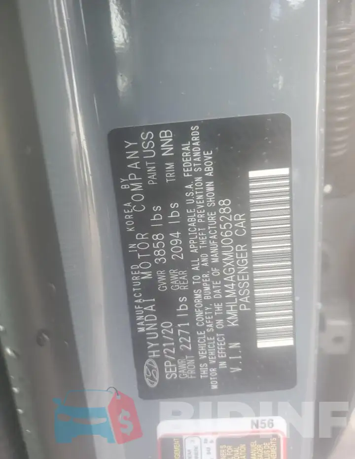 KMHLM4AGXMU065288 Photo# 12
