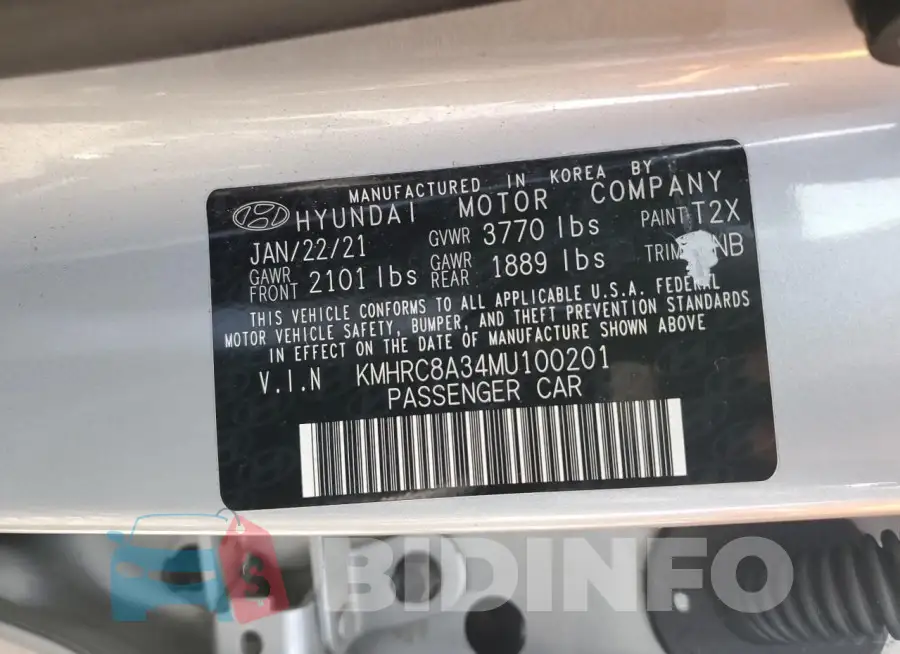 KMHRC8A34MU100201 Photo# 12