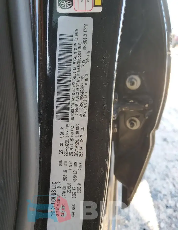 1C6SRFJT5KN632967 Photo# 12