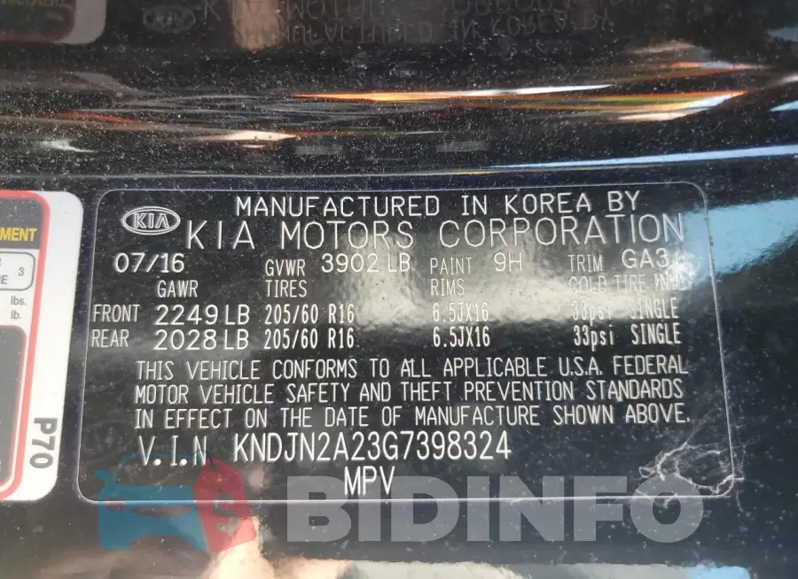 KNDJN2A23G7398324 Photo# 13