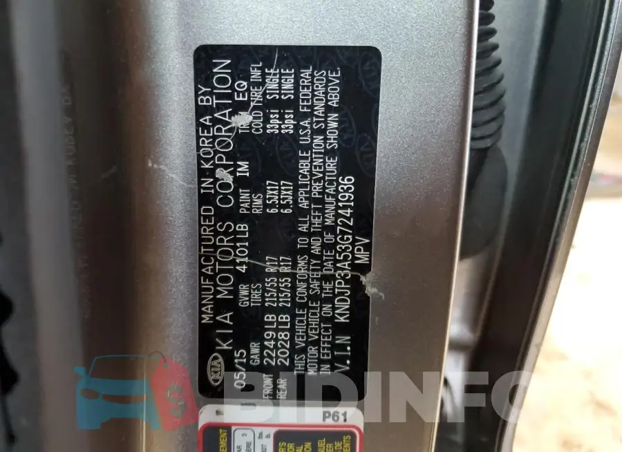 KNDJP3A53G7241936 Photo# 13