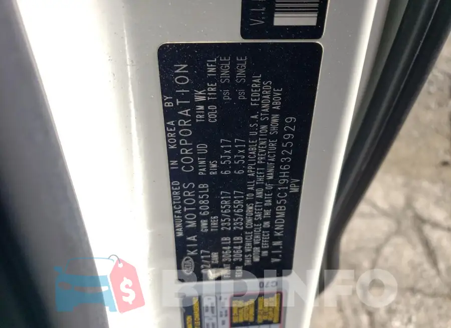KNDMB5C19H6325929 Photo# 13