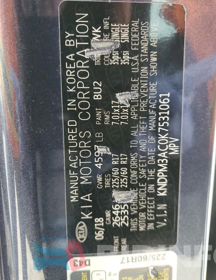 KNDPM3AC0K7531061 Photo# 12