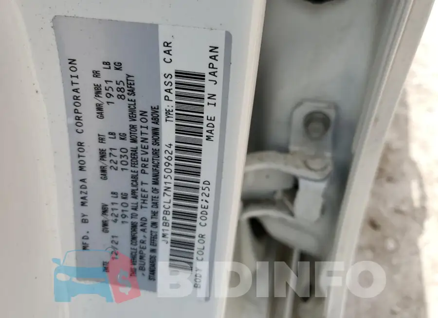 JM1BPBCL7N1509624 Photo# 13