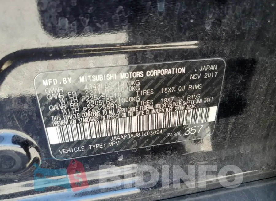 JA4AP3AU8JZ030941 Photo# 14