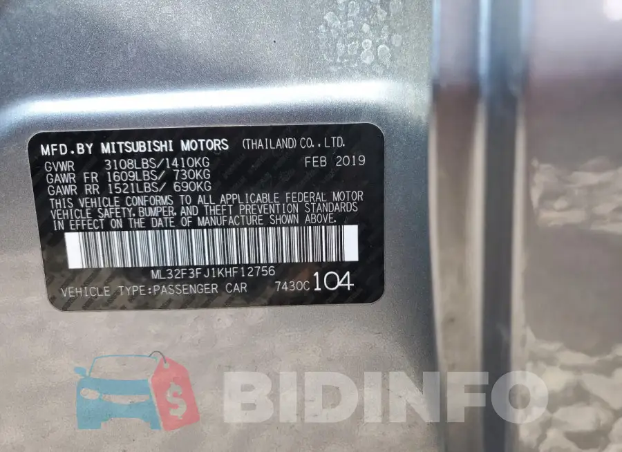 ML32F3FJ1KH12756 Photo# 12