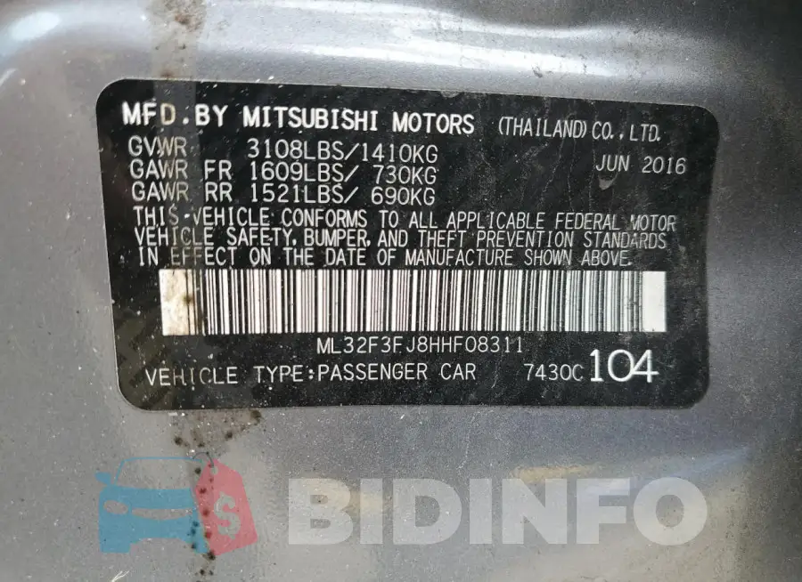 ML32F3FJ8HHF08311 Photo# 12