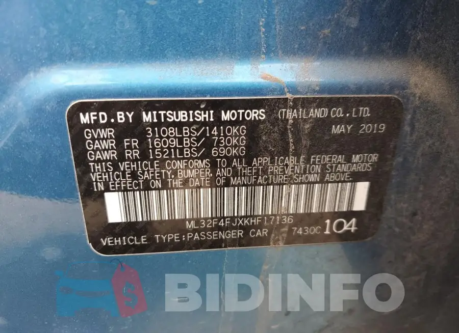ML32F4FJXKHF17136 Photo# 12