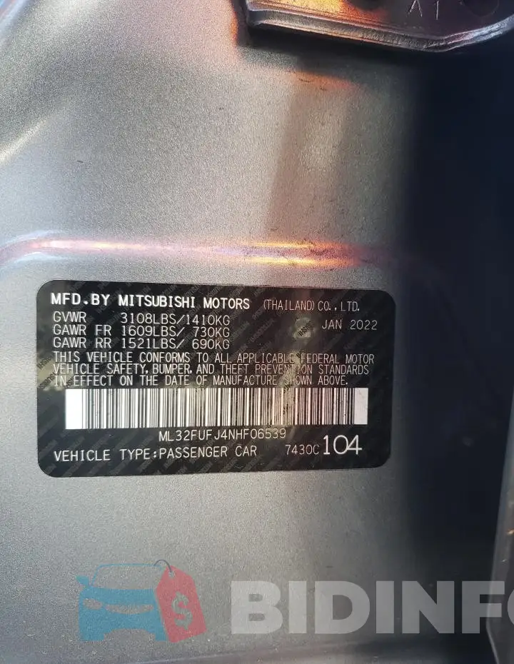 ML32FUFJ4NHF06539 Photo# 12