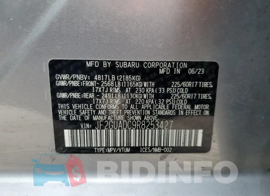 JF2GUADC9R8253427 Photo# 13