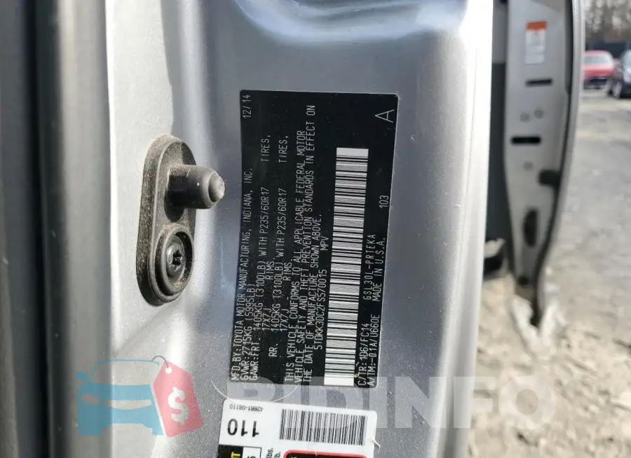 5TDKK3DC2FS570015 Photo# 13