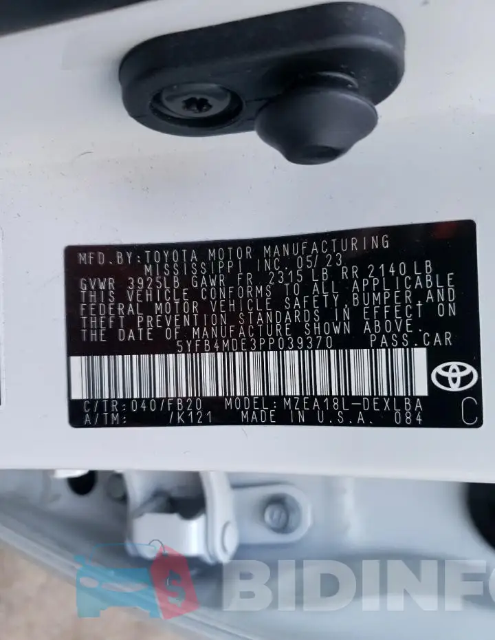 5YFB4MDE3PP039370 Photo# 12