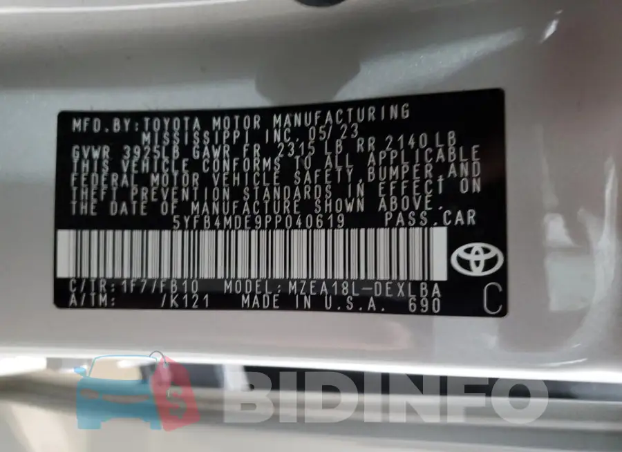 5YFB4MDE9PP040619 Photo# 12