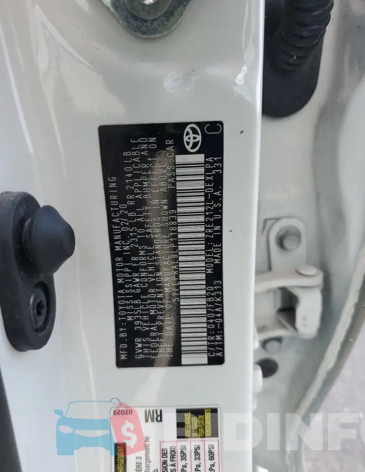 5YFEPRAE8LP118839 Photo# 12