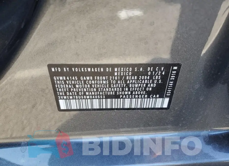 3VWEM7BU5RM040553 Photo# 13