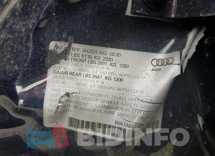 WA1AECF32L1087787 Photo# 12