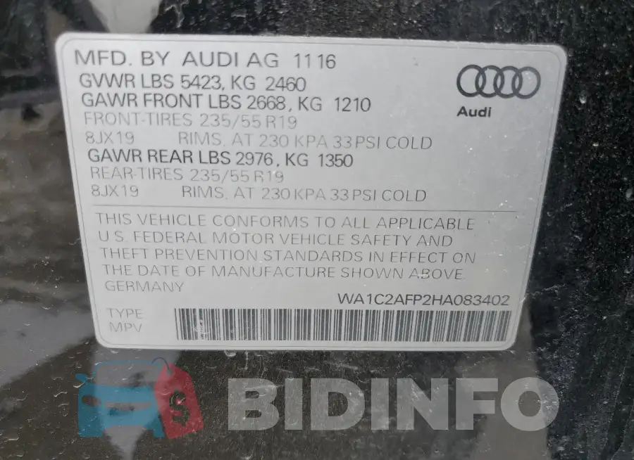 WA1C2AFP2HA083402 Photo# 13
