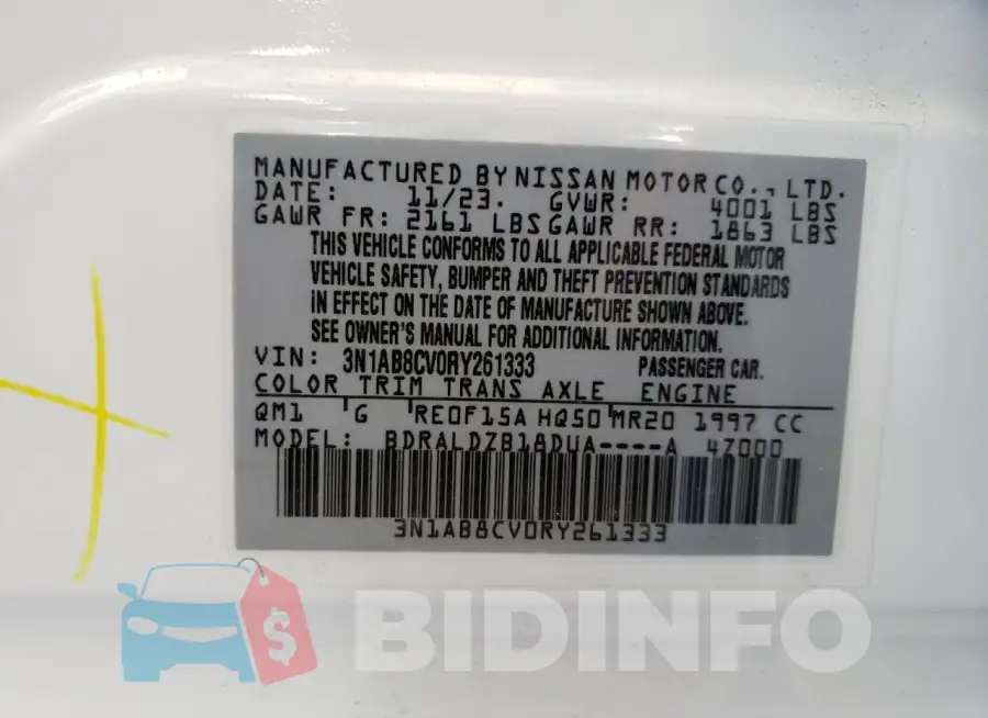 3N1AB8CV0RY261333 Photo# 12
