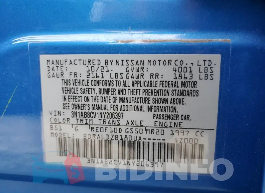 3N1AB8CV1NY206397 Photo# 12