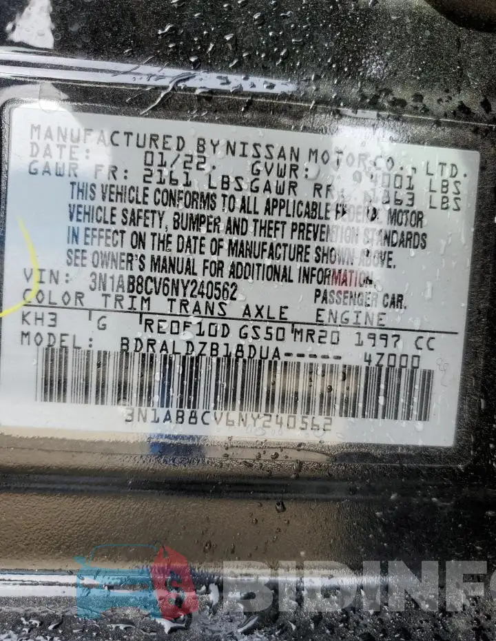 3N1AB8CV6NY240562 Photo# 12