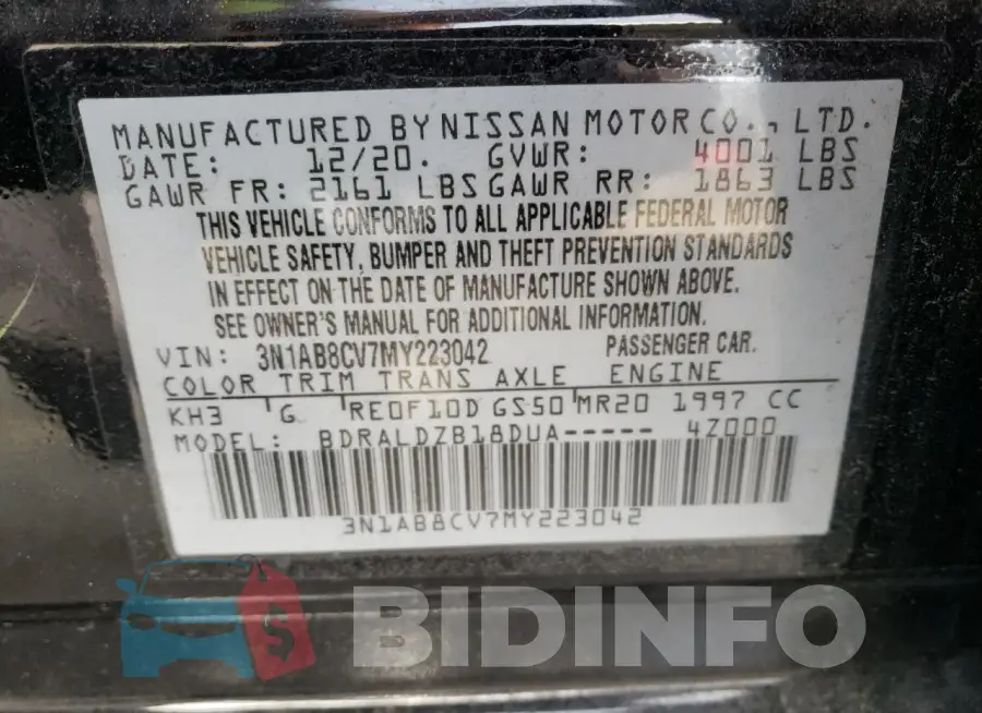 3N1AB8CV7MY223042 Photo# 13