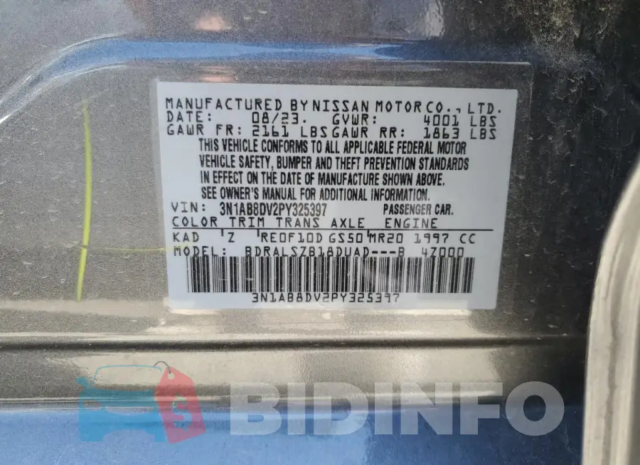 3N1AB8DV2PY325397 Photo# 12