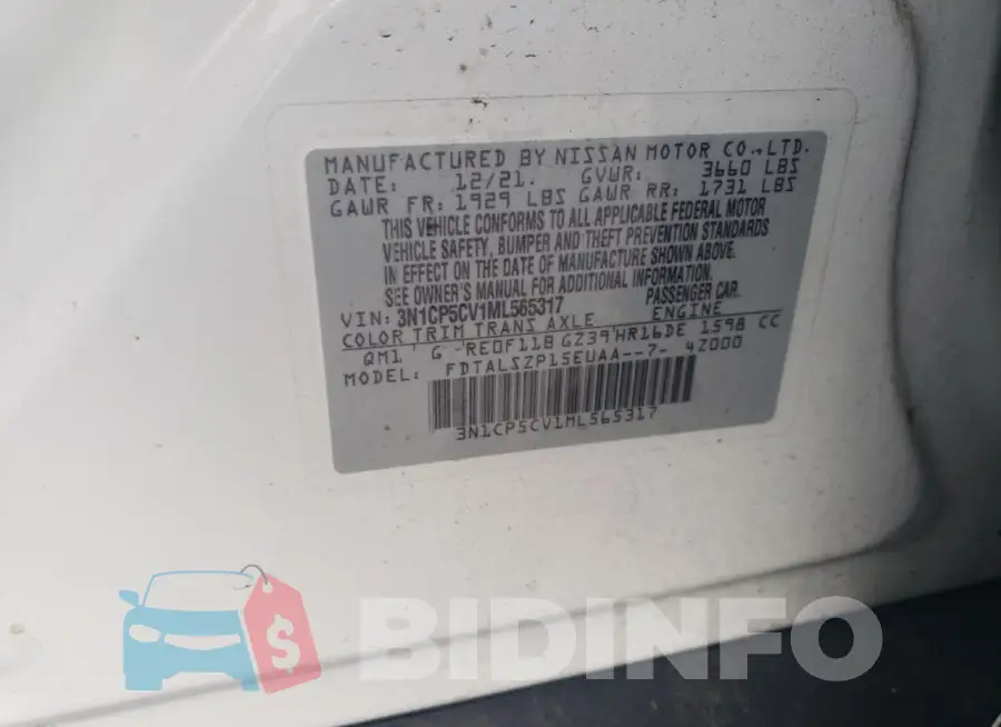 3N1CP5CV1ML565317 Photo# 13