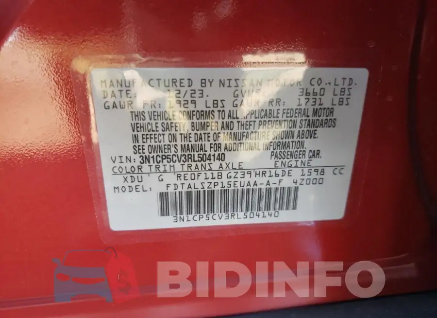 3N1CP5CV3RL504140 Photo# 12