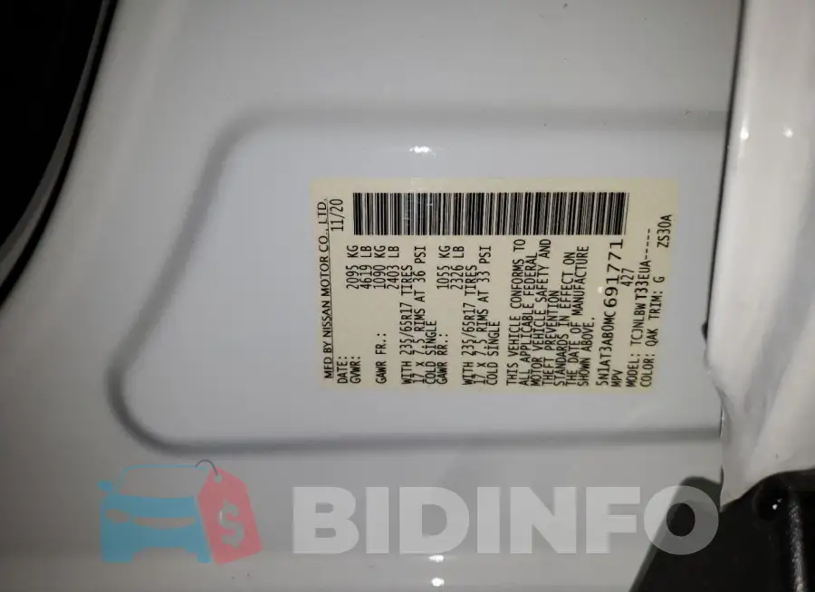 5N1AT3AB0MC691771 Photo# 12