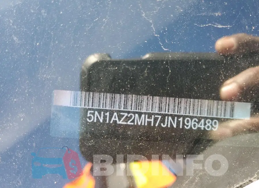5N1AZ2MH7JN196489 Photo# 13