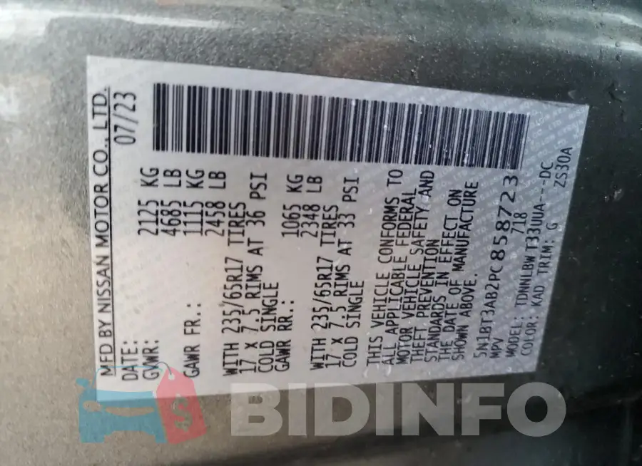 5N1BT3AB2PC858723 Photo# 13