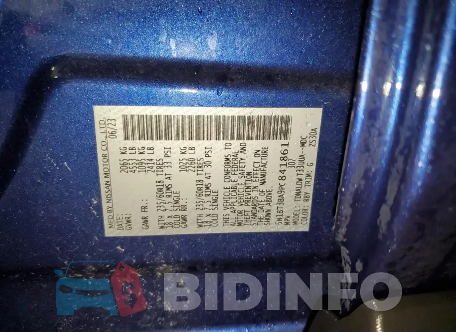 5N1BT3BA9PC841861 Photo# 12